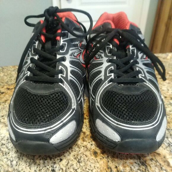 Gdefy Gravity Defyer Support Comfort Shoes TB9004MBR-M Black Red Silver Mens 9.5 - Picture 9 of 12